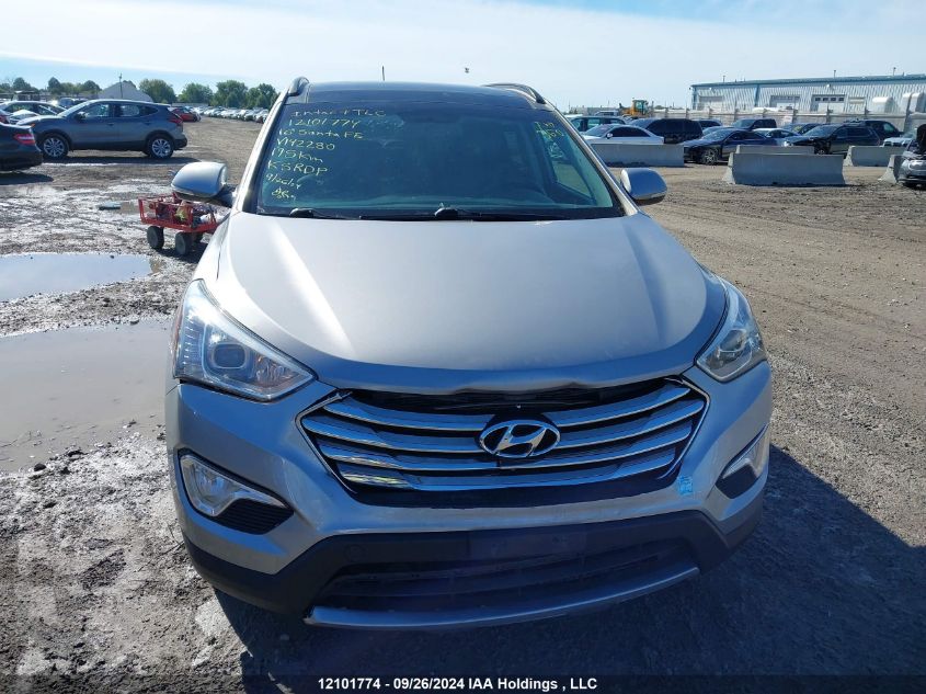 2016 Hyundai Santa Fe VIN: KM8SNDHF4GU142280 Lot: 12101774