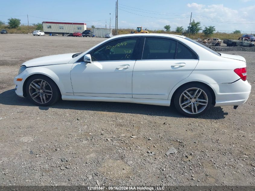 2013 Mercedes-Benz C-Class VIN: WDDGF8AB7DA881040 Lot: 12101847