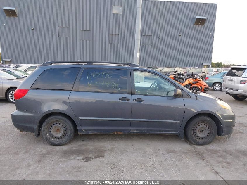 2007 Toyota Sienna Ce 7 Passenger/Ce 8 Passenger VIN: 5TDZK29C37S044284 Lot: 12101940