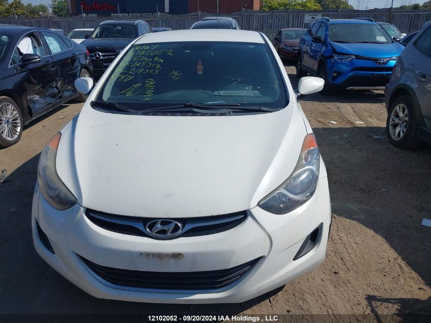 2012 Hyundai Elantra VIN: 5NPDH4AE3CH145312 Lot: 12102052