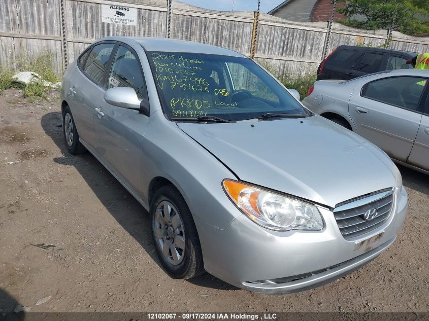 2009 Hyundai Elantra VIN: KMHDU45D89U734623 Lot: 12102067