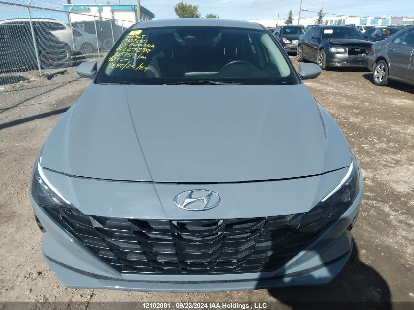 2022 Hyundai Elantra Preferred Ivt VIN: KMHLM4AG7NU229274 Lot: 12102081