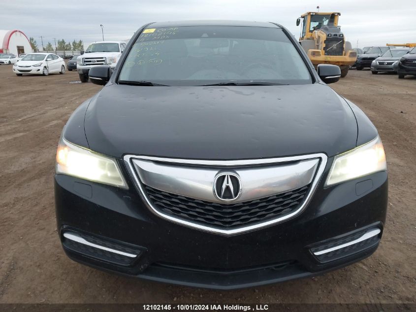 2014 Acura Mdx VIN: 5FRYD4H69EB502617 Lot: 12102145