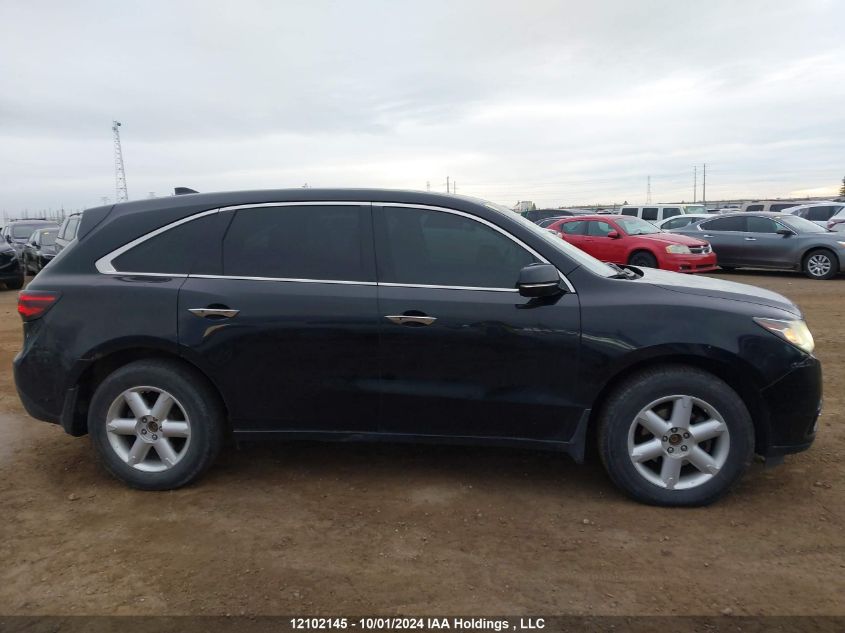 2014 Acura Mdx VIN: 5FRYD4H69EB502617 Lot: 12102145