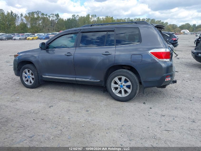 2012 Toyota Highlander Se VIN: 5TDBK3EH3CS152083 Lot: 12102167