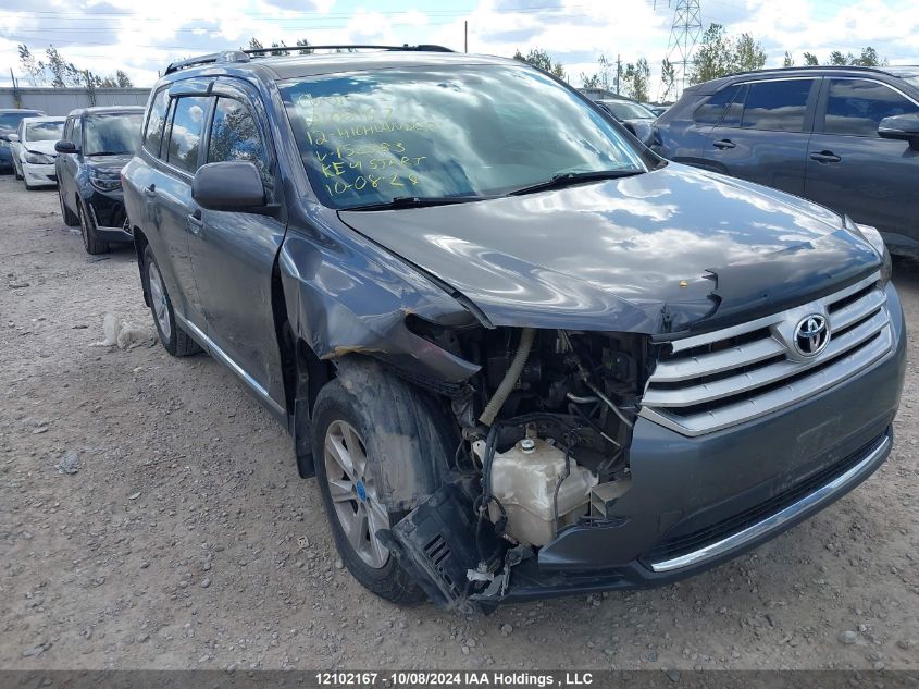 2012 Toyota Highlander Se VIN: 5TDBK3EH3CS152083 Lot: 12102167