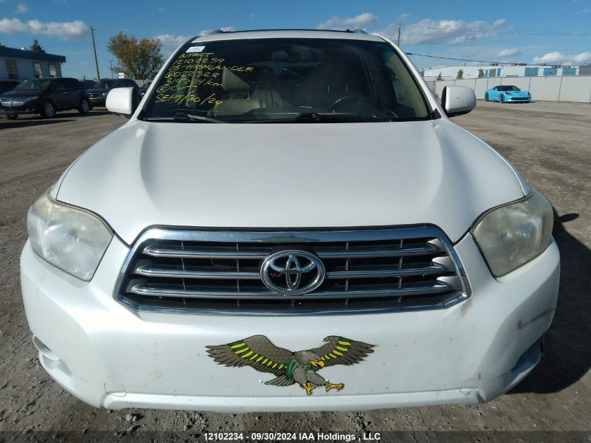 2008 Toyota Highlander Limited VIN: JTEES42A982022328 Lot: 12102234