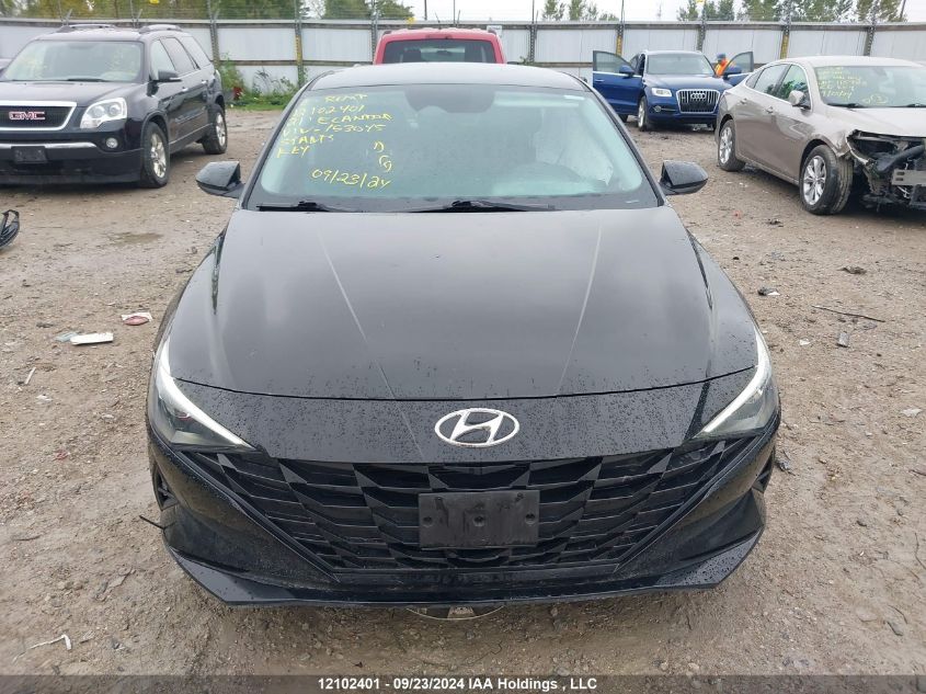 KMHLM4AG8MU153045 2021 Hyundai Elantra Sel