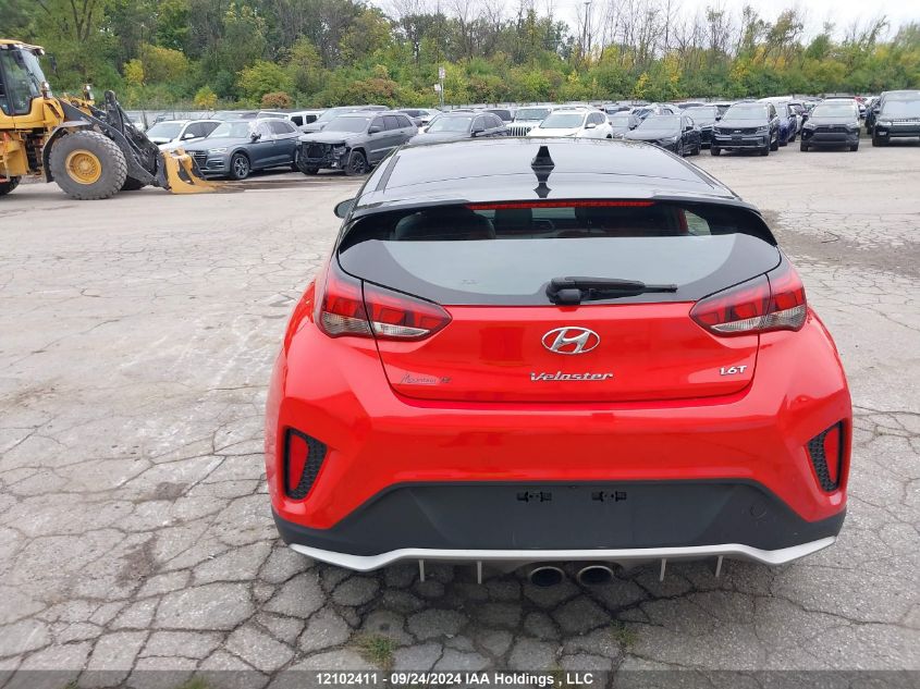 2019 Hyundai Veloster Turbo VIN: KMHTH6AB2KU013901 Lot: 12102411