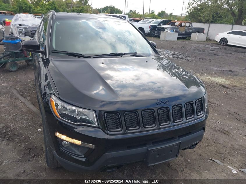 2021 Jeep Compass Sport VIN: 3C4NJDAB7MT521557 Lot: 12102436