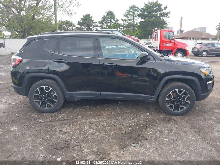 2021 Jeep Compass Sport VIN: 3C4NJDAB7MT521557 Lot: 12102436