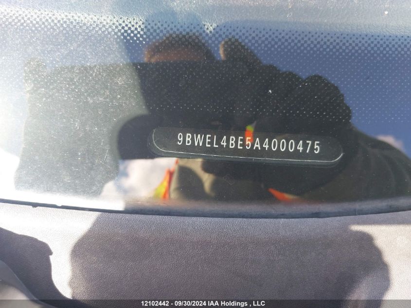 2010 Volkswagen City Golf VIN: 9BWEL4BE5A4000475 Lot: 12102442