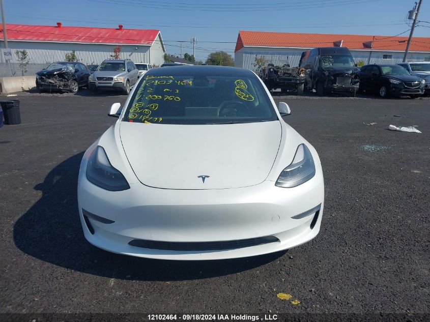 2022 Tesla Model 3 VIN: 5YJ3E1EA5NF200760 Lot: 12102464