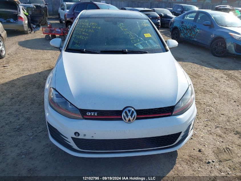 2015 Volkswagen Golf Gti VIN: 3VW5T7AU0FM082435 Lot: 12102795