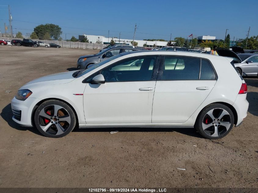 2015 Volkswagen Golf Gti VIN: 3VW5T7AU0FM082435 Lot: 12102795