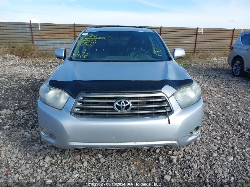 2008 Toyota Highlander V6 Sport VIN: JTEES43A682039229 Lot: 12102932