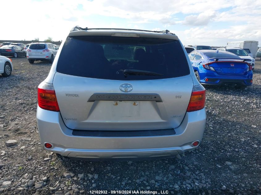 2008 Toyota Highlander V6 Sport VIN: JTEES43A682039229 Lot: 12102932