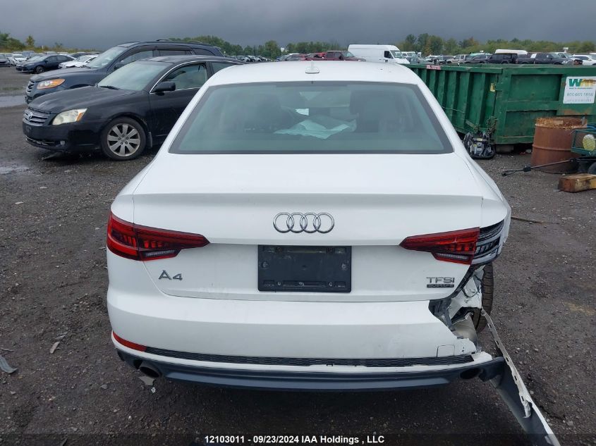 2018 Audi A4 Sedan VIN: WAUANAF43JA147119 Lot: 12103011