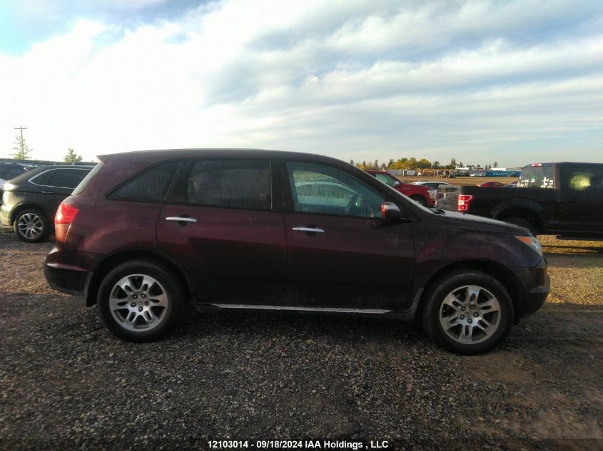 2009 Acura Mdx Technology Package VIN: 2HNYD28699H000058 Lot: 12103014