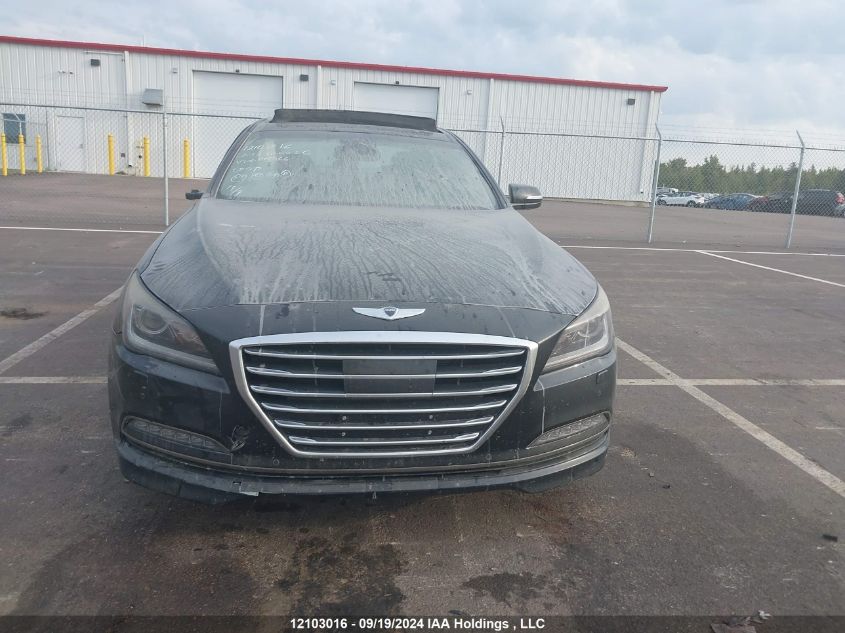 2015 Hyundai Genesis 5.0 Ultimate VIN: KMHGN4JF3FU018466 Lot: 12103016