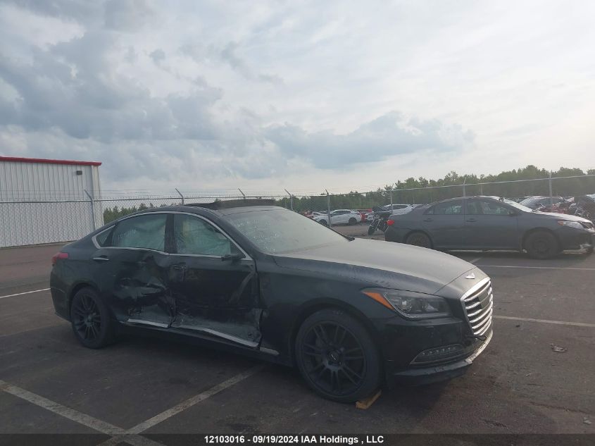 2015 Hyundai Genesis 5.0 Ultimate VIN: KMHGN4JF3FU018466 Lot: 12103016