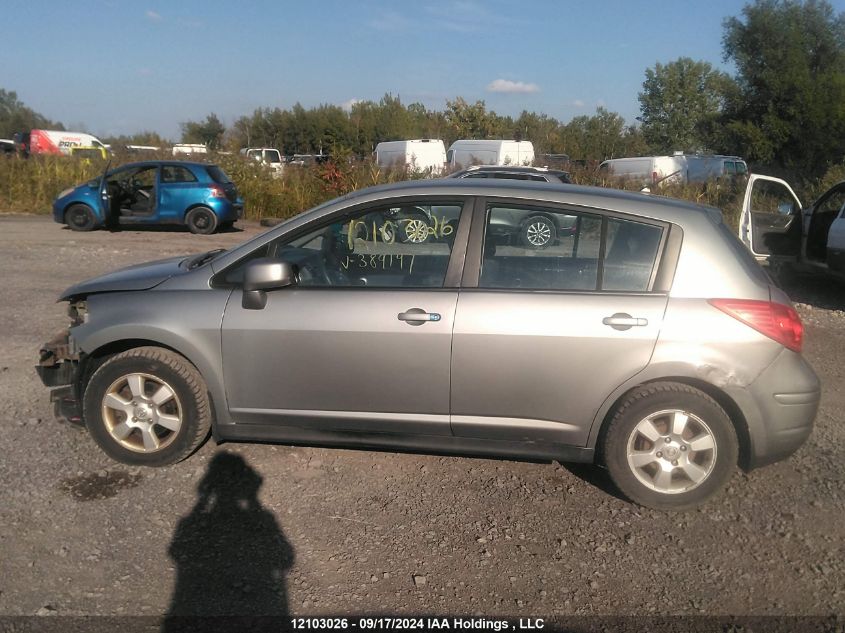 2007 Nissan Versa 1.8Sl VIN: 3N1BC13E77L389197 Lot: 12103026