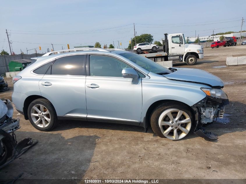 2010 Lexus Rx 350 VIN: 2T2BK1BA9AC022063 Lot: 12103031