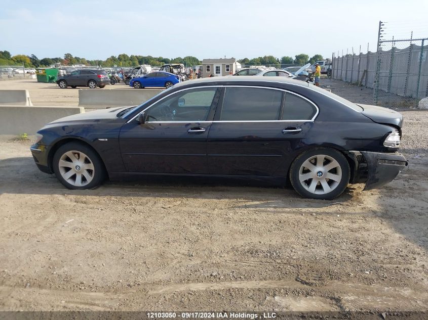 2008 BMW 7 Series VIN: WBAHN83568DT83552 Lot: 12103050