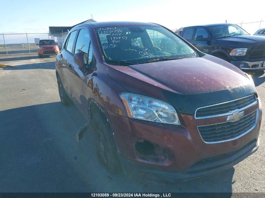 2015 Chevrolet Trax VIN: 3GNCJKSB2FL195459 Lot: 12103059