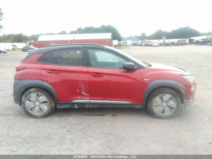 KM8K23AG0KU049898 2019 Hyundai Kona Ev Preferred W/Two Tone