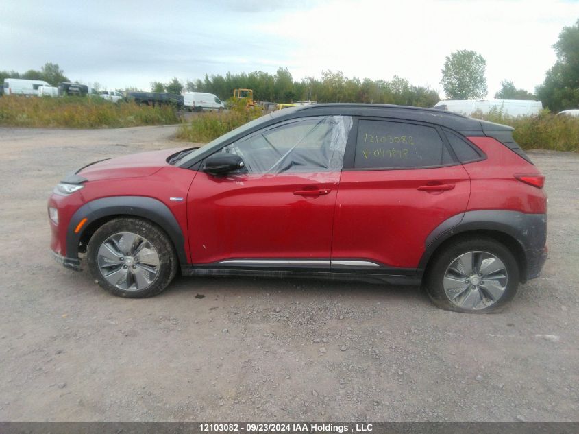 KM8K23AG0KU049898 2019 Hyundai Kona Ev Preferred W/Two Tone