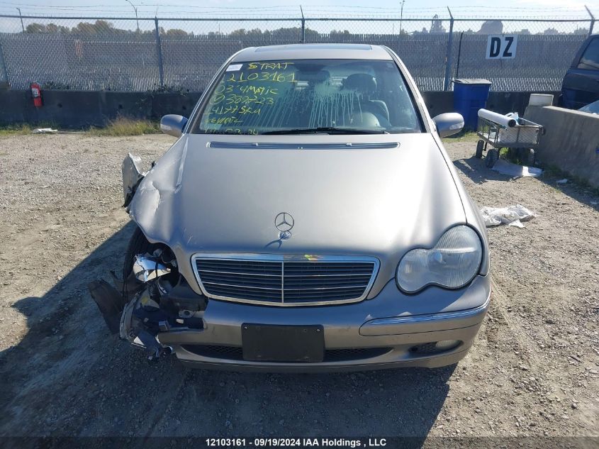 2003 Mercedes-Benz C 240 4Matic VIN: WDBRF81J43F389723 Lot: 12103161