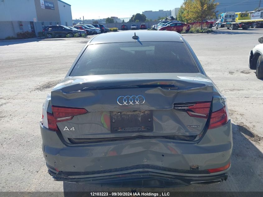 2019 Audi A4 Sedan VIN: WAUFNAF46KA009307 Lot: 12103223