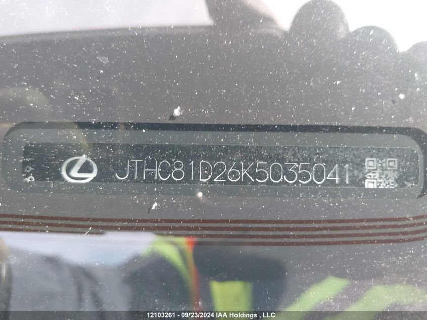 JTHC81D26K5035041 2019 Lexus Is 300 300