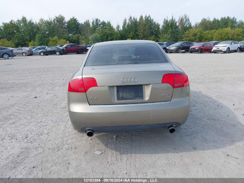 2006 Audi A4 VIN: WAUDF78E36A002138 Lot: 12103304