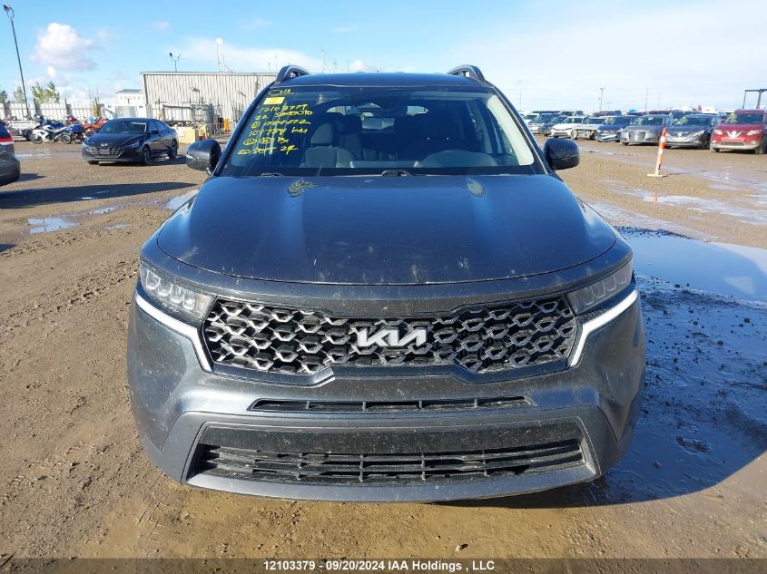 2022 Kia Sorento VIN: 5XYRGDLF3NG084472 Lot: 12103379