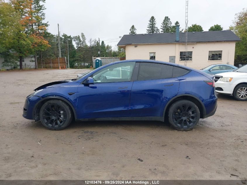 2020 Tesla Model Y VIN: 5YJYGDEE3LF038970 Lot: 12103476