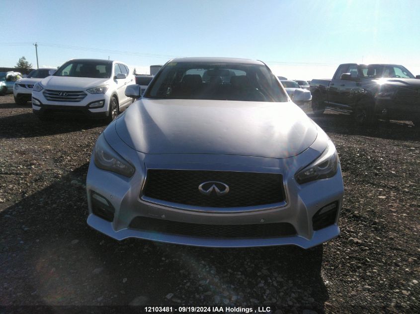 2014 Infiniti Q50 VIN: JN1BV7ARXEM699298 Lot: 12103481