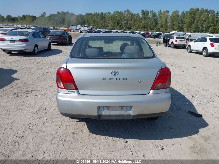 2001 Toyota Echo VIN: JTDBT123810144393 Lot: 12103495