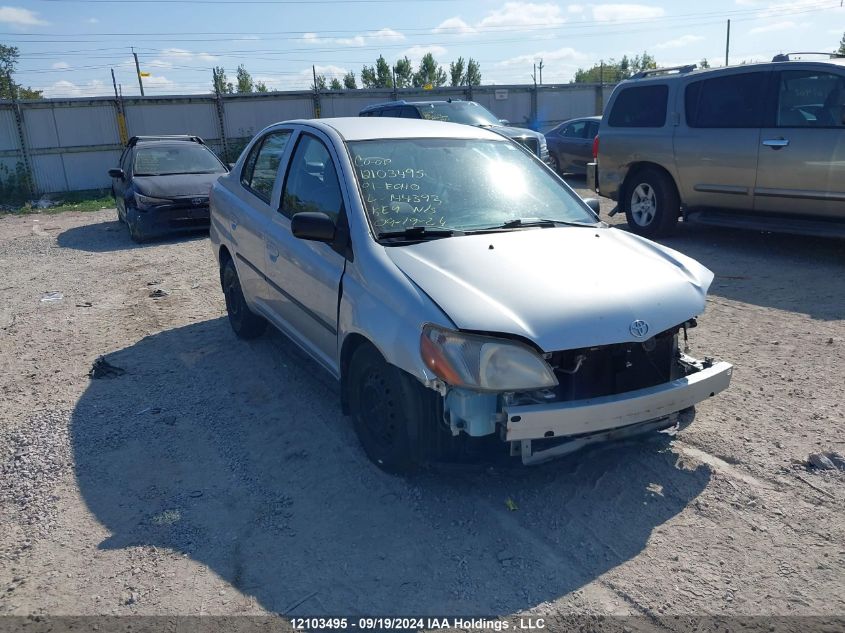 2001 Toyota Echo VIN: JTDBT123810144393 Lot: 12103495