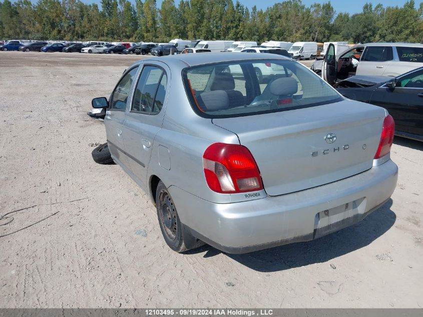 2001 Toyota Echo VIN: JTDBT123810144393 Lot: 12103495