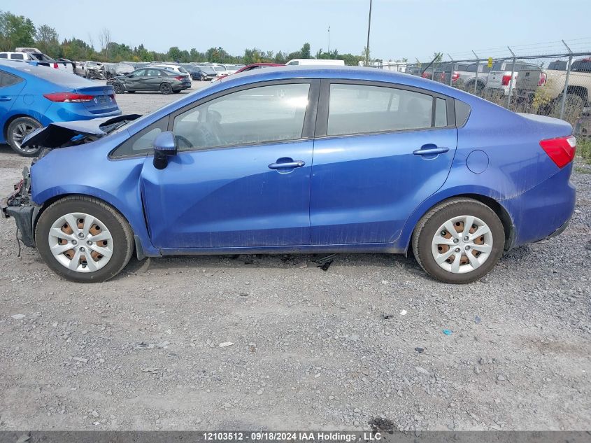 2013 Kia Rio Lx VIN: KNADM4A3XD6121818 Lot: 12103512