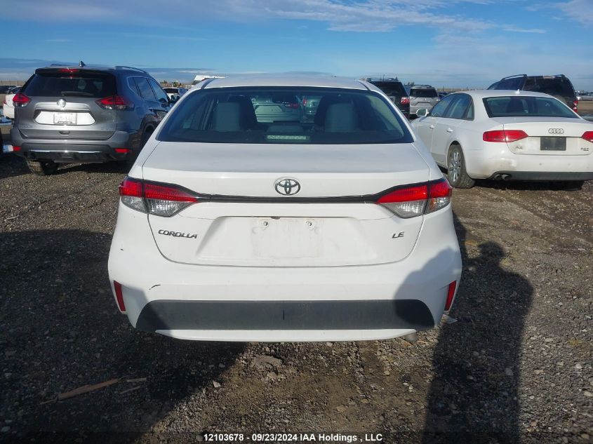 2020 Toyota Corolla Le VIN: 5YFBPRBE8LP005636 Lot: 12103678