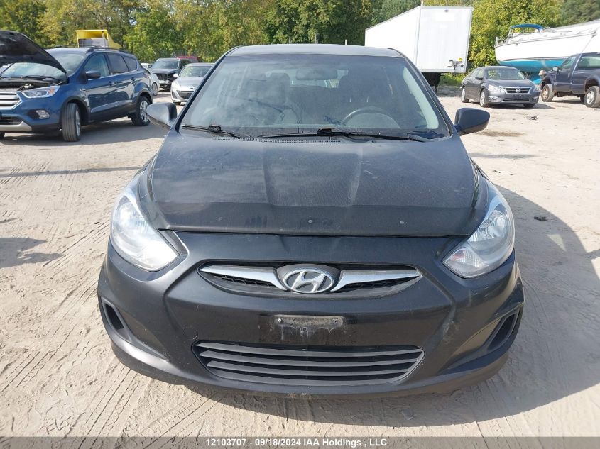 2012 Hyundai Accent Gls/Gs VIN: KMHCT5AE0CU052359 Lot: 12103707