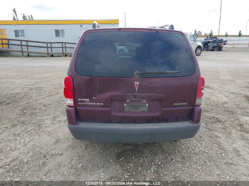 2006 Pontiac Montana Sv6 VIN: 1GMDV33L06D135535 Lot: 12103715