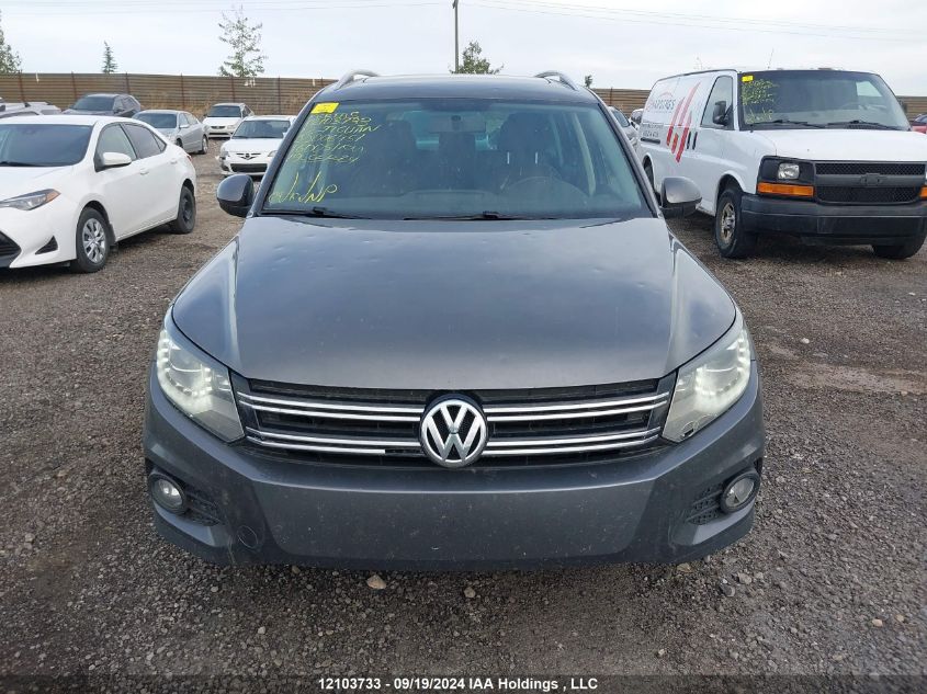 2012 Volkswagen Tiguan VIN: WVGBV7AX1CW006451 Lot: 12103733