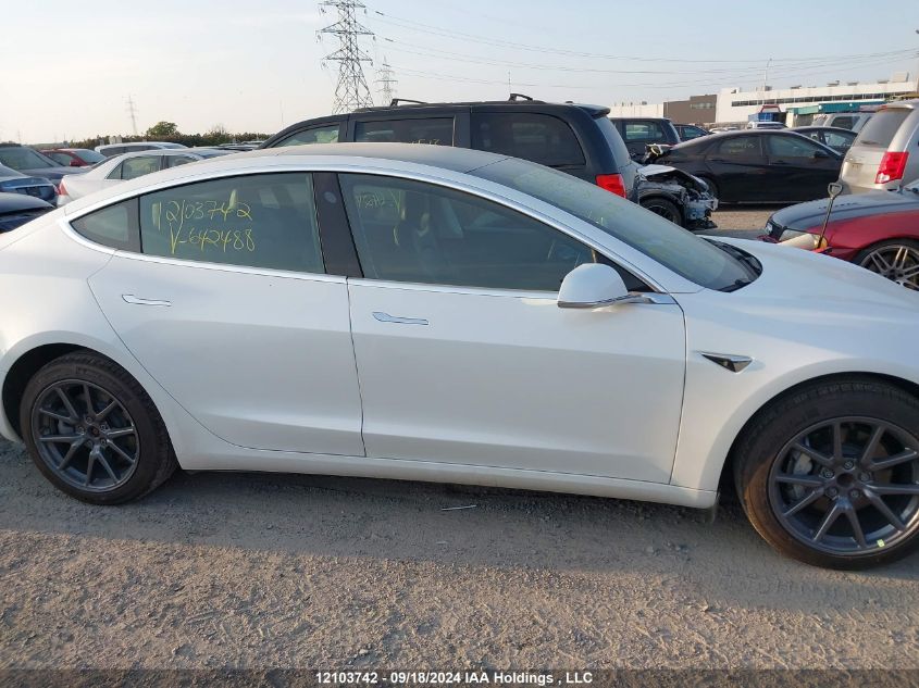 2020 Tesla Model 3 VIN: 5YJ3E1EA4LF642488 Lot: 12103742