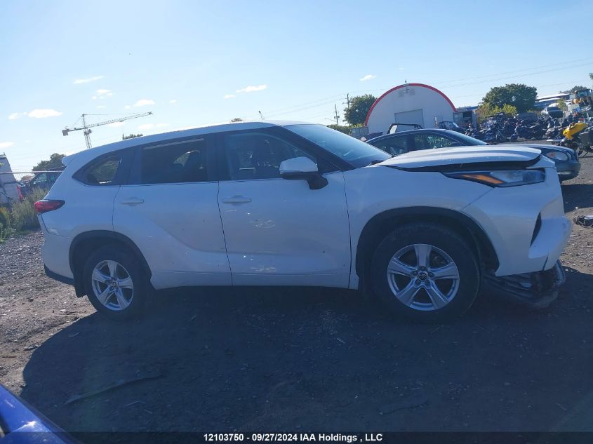 2020 Toyota Highlander Le VIN: 5TDBZRBH5LS512179 Lot: 12103750