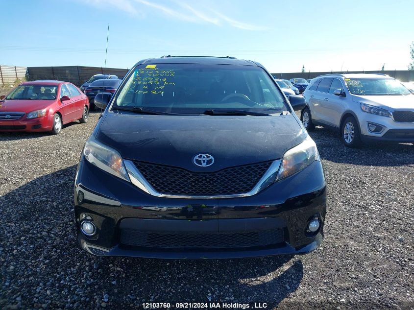 2012 Toyota Sienna Sport VIN: 5TDXK3DCXCS264312 Lot: 12103760