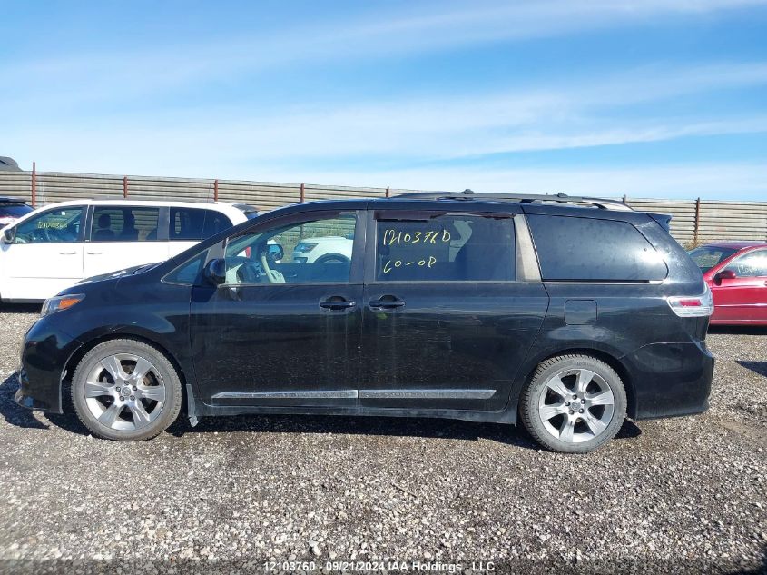 2012 Toyota Sienna Sport VIN: 5TDXK3DCXCS264312 Lot: 12103760